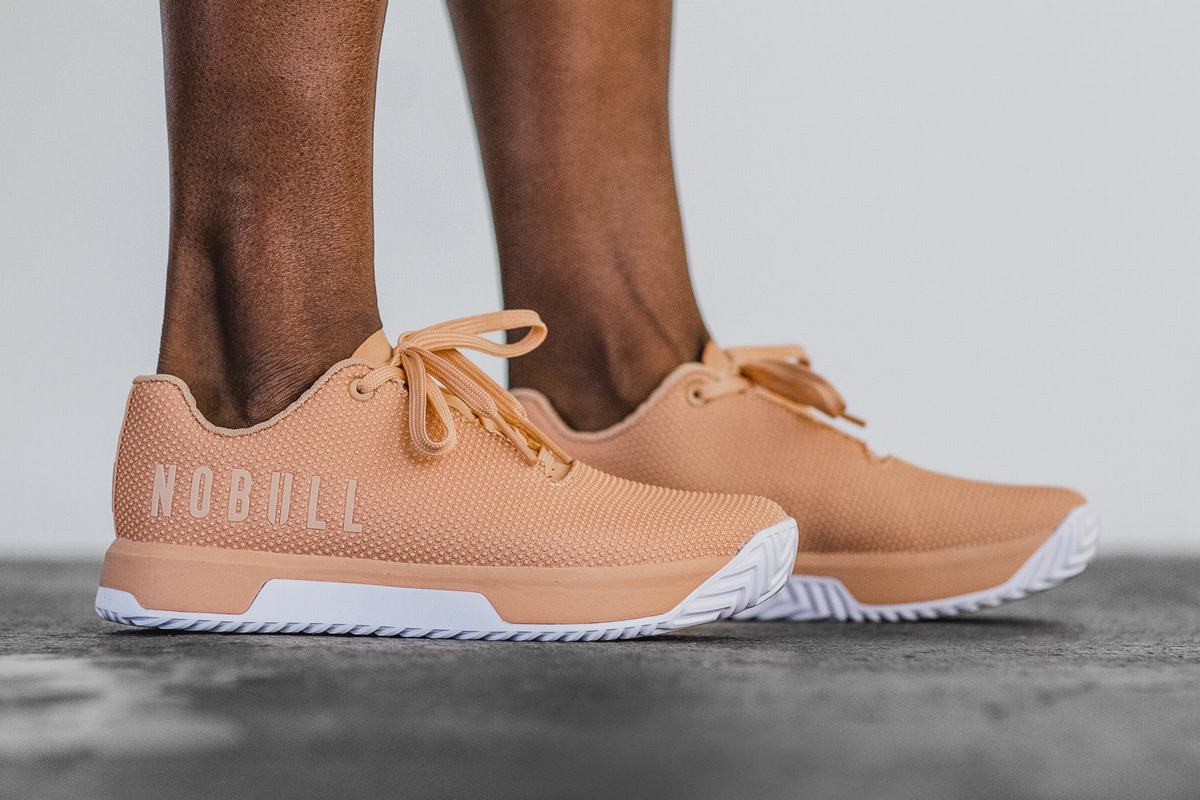 Nobull Superfabric Women's Trainers Apricot | Australia (UX9721)